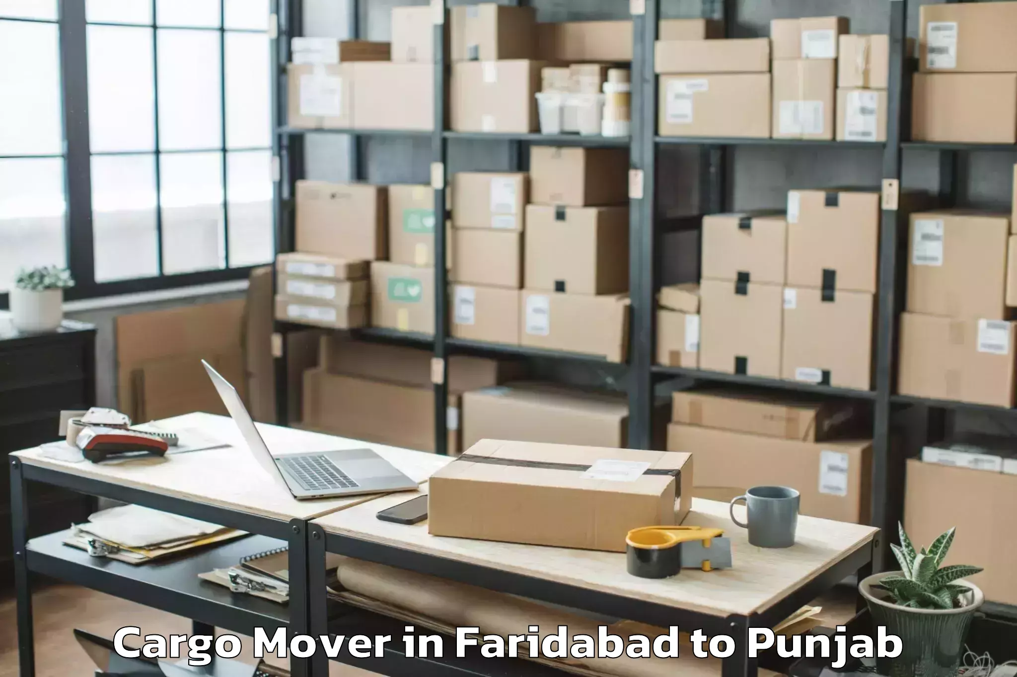 Book Faridabad to Maler Kotla Cargo Mover